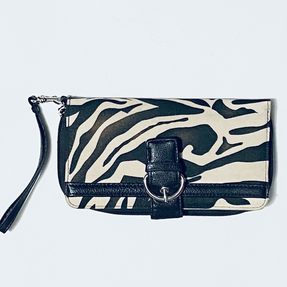 Never Used! Animal Print Ladies Wrist Wallet Clutch Bag - Picture 1 of 4